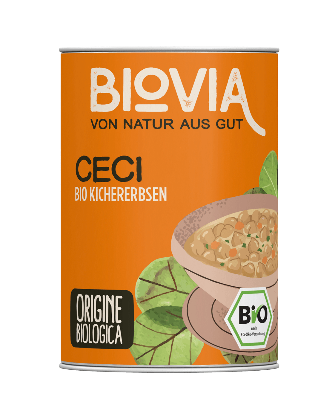 BIOVIA Bio Kichererbsen, 400 g Dose