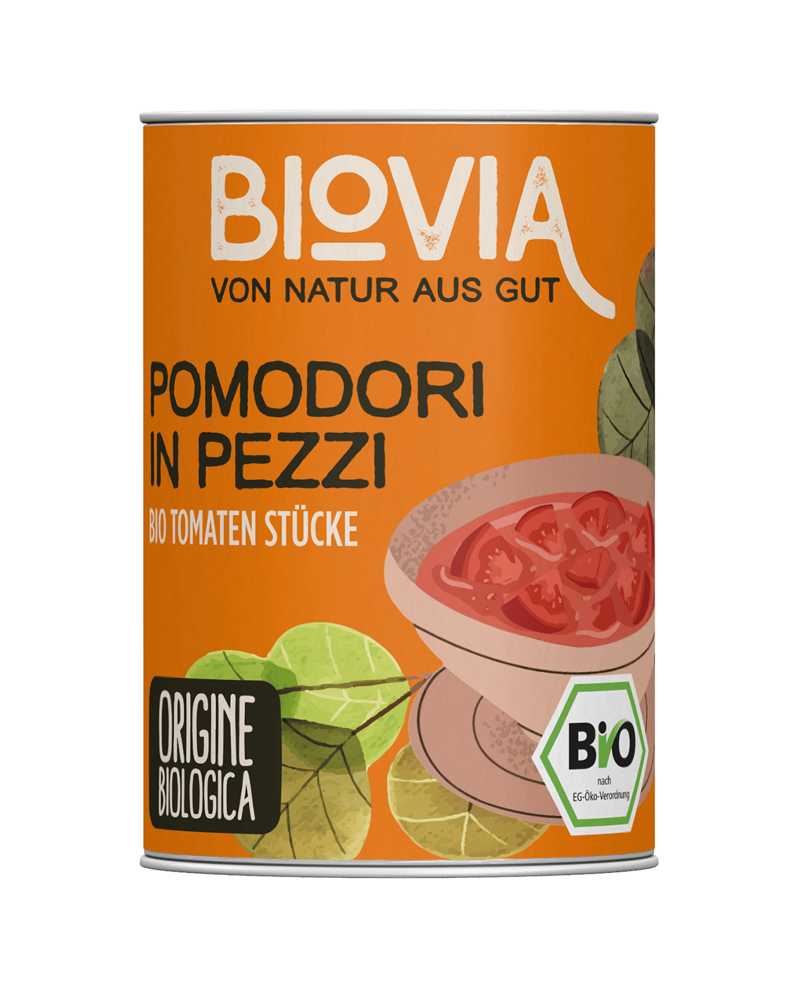 BIOVIA Bio Tomatenstücke, 400 g Dose