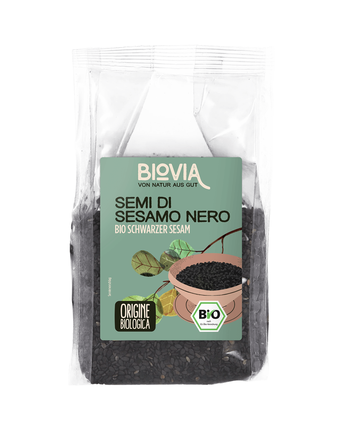 BIOVIA Bio schwarzer Sesam im Beutel