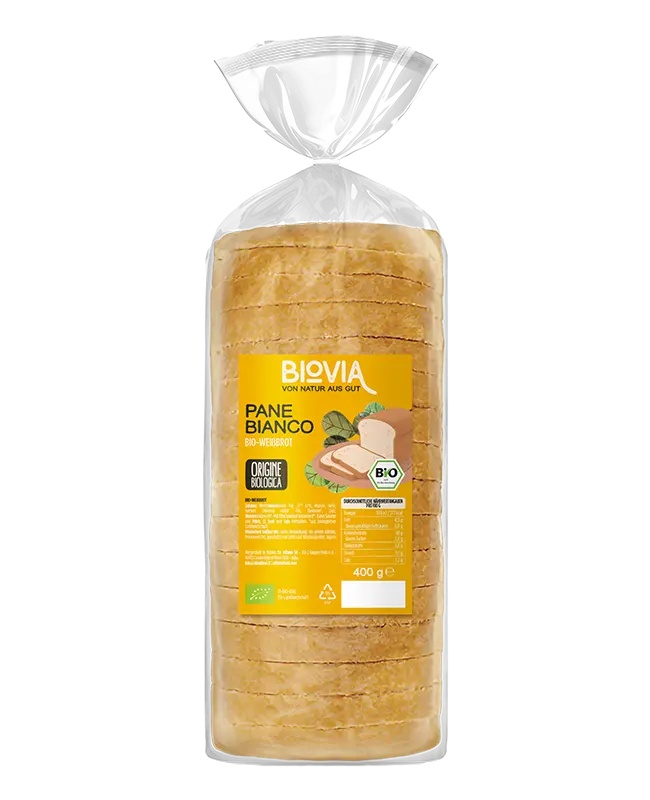 Bio Weißbrot in Scheiben BIOVIA
