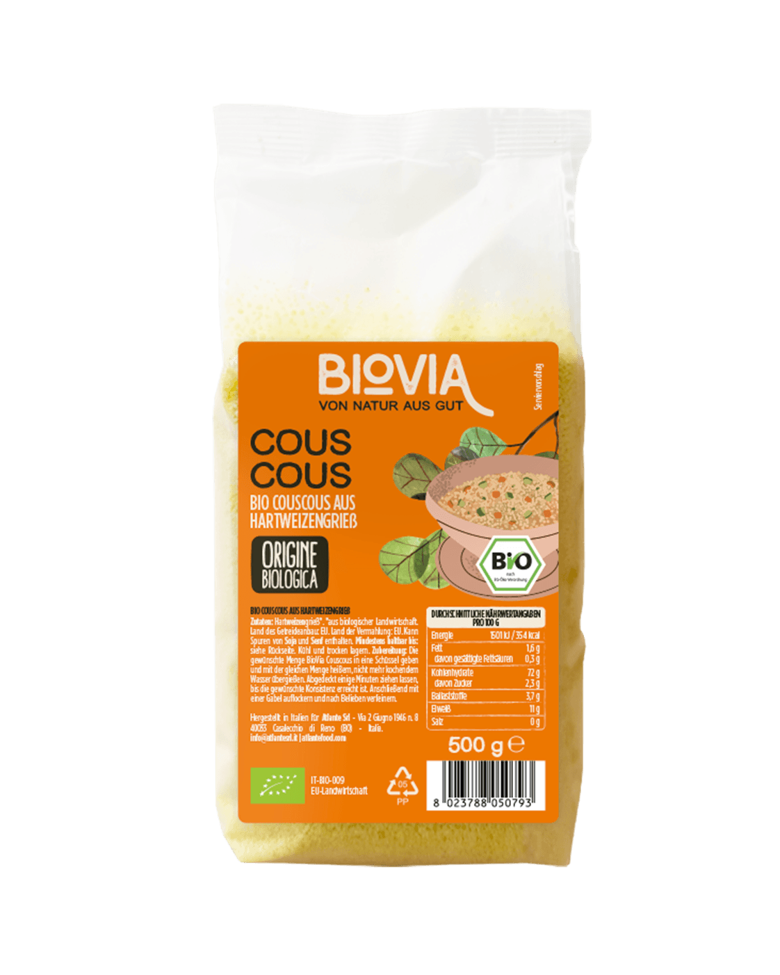 BIOVIA Bio Couscous aus Hartweizengrieß