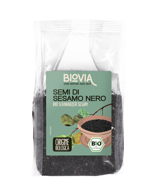 BIOVIA Bio schwarzer Sesam im Beutel
